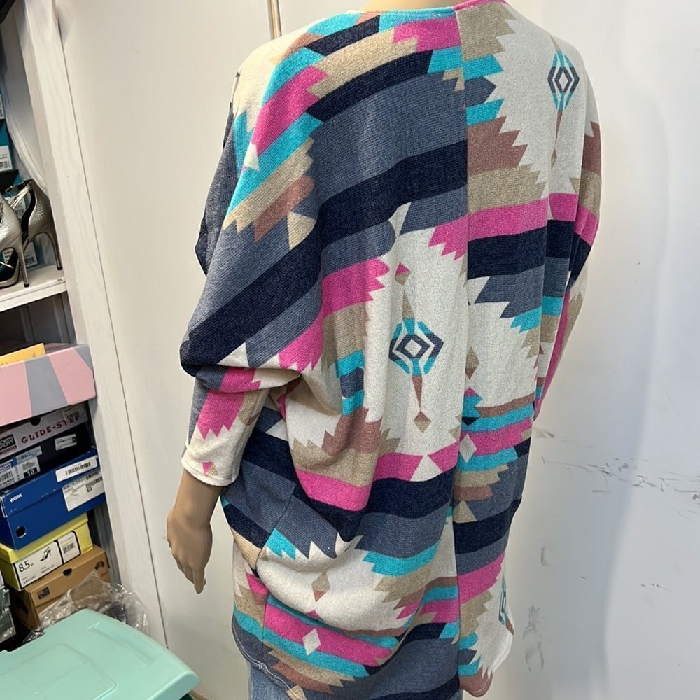 Aztec Cardigan Multi Color​ - Picture 7 of 7